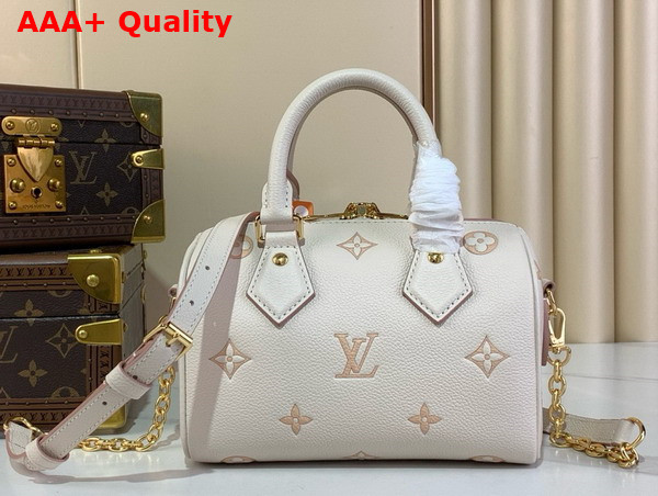 Louis Vuitton Speedy Bandouliere 20 Monogram Empreinte Leather Eden M14291 Replica