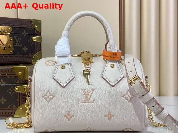 Louis Vuitton Speedy Bandouliere 20 Monogram Empreinte Leather Eden M14291 Replica