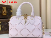 Louis Vuitton Speedy Bandouliere 20 Monogram Empreinte Couture Leather Light Bliss Couture M28529 Replica