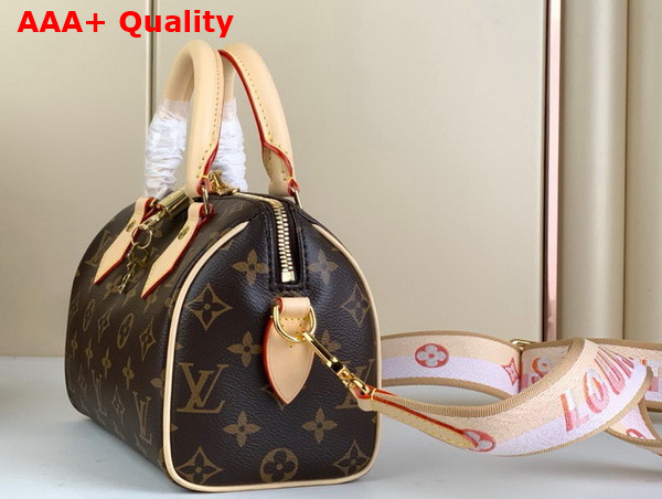 Louis Vuitton Speedy Bandouliere 20 Pink Orange Monogram Coated Canvas M46594 Replica