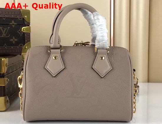 Louis Vuitton Speedy Bandouliere 20 Tourterelle Monogram Empreinte Leather Replica