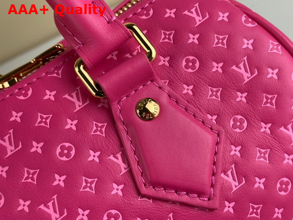 Louis Vuitton Speedy Bandouliere 20 in Pink Small Monogram Motif Embossed Calfskin M22286 Replica