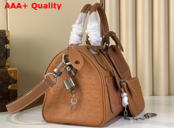 Louis Vuitton Speedy Bandouliere 25 Bag in Natural Ostrich Leather N89119 Replica