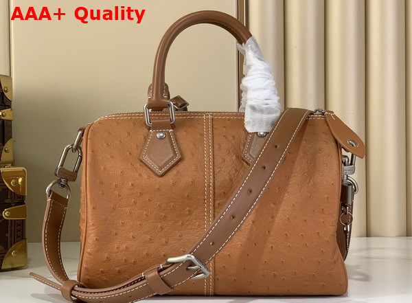 Louis Vuitton Speedy Bandouliere 25 Bag in Natural Ostrich Leather N89119 Replica
