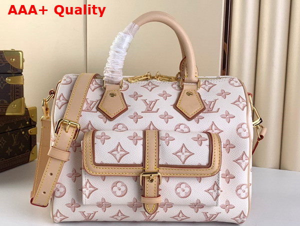 Louis Vuitton Speedy Bandouliere 25 Beige Monogram Coated Canvas M20919 Replica