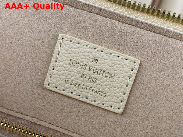 Louis Vuitton Speedy Bandouliere 25 Bicolor Monogram Empreinte Leather Creme Beige and Rose Trianon Pink Replica