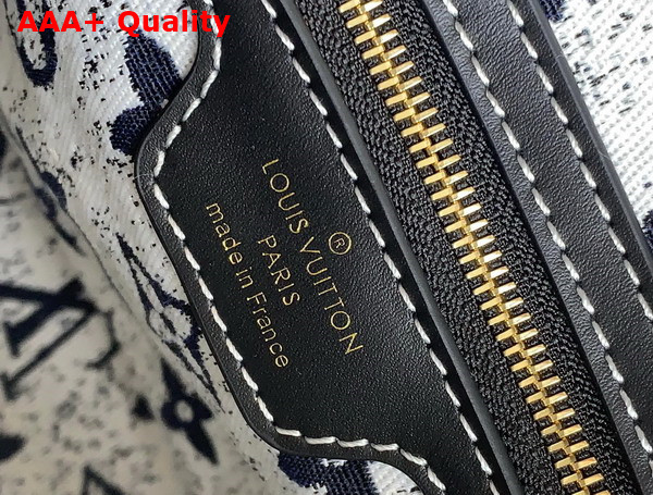 Louis Vuitton Speedy Bandouliere 25 Black Denim Jacquard Textile Replica