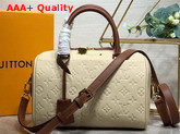 Louis Vuitton Speedy Bandouliere 25 Cream Caramel Monogram Empreinte Leather M44736 Replica