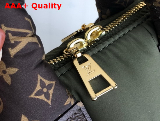 Louis Vuitton Speedy Bandouliere 25 Handbag Khaki Econyl Regenerated Nylon with an Embroidered Monogram Pattern M59009 Replica