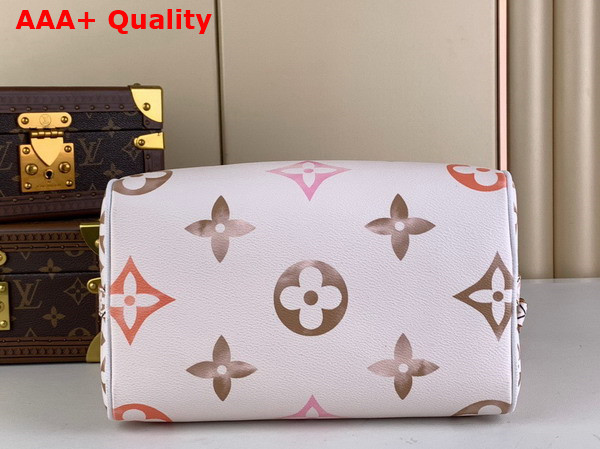 Louis Vuitton Speedy Bandouliere 25 Handbag in Beige Monogram Coated Canvas M22987 Replica