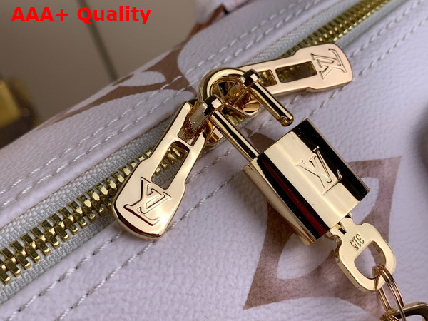 Louis Vuitton Speedy Bandouliere 25 Handbag in Beige Monogram Coated Canvas M22987 Replica