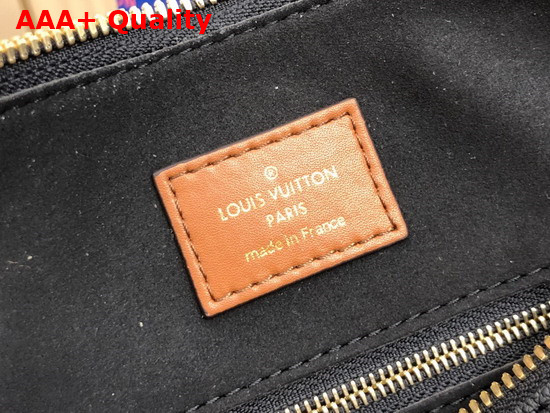 Louis Vuitton Speedy Bandouliere 25 Handbag in Black Embossed Monogram Empreinte Leather with an Oversized LV Pattern and a Bold Leopard Print on the Sides M58524 Replica