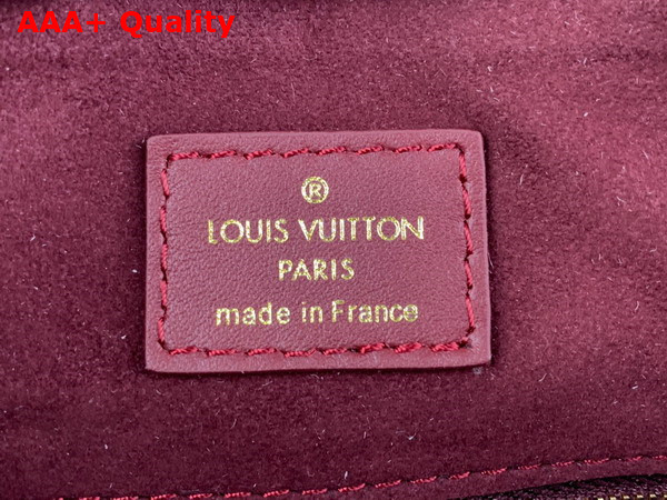 Louis Vuitton Speedy Bandouliere 25 Handbag in Burgundy Monogram Empreinte Leather Replica