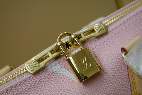 Louis Vuitton Speedy Bandouliere 25 Light Pink Monogram Giant Coated Canvas M45724 Replica