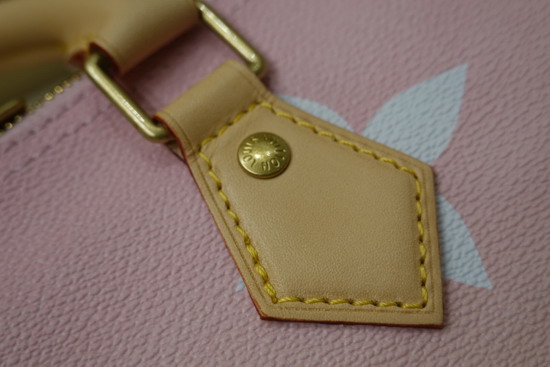 Louis Vuitton Speedy Bandouliere 25 Light Pink Monogram Giant Coated Canvas M45724 Replica
