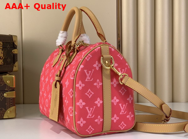 Louis Vuitton Speedy Bandouliere 25 Monogram Origine Rose Ruban M27528 Replica
