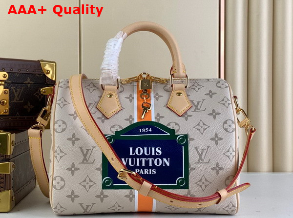 Louis Vuitton Speedy Bandouliere 25 in Beige Ocher Monopaname Coated Canvas M46749 Replica