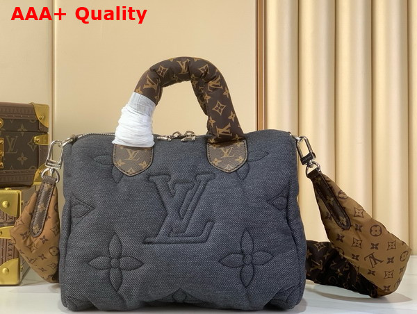 Louis Vuitton Speedy Bandouliere 25 in Black Jeans Nylon M26956 Replica