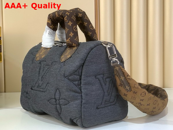 Louis Vuitton Speedy Bandouliere 25 in Black Jeans Nylon M26956 Replica
