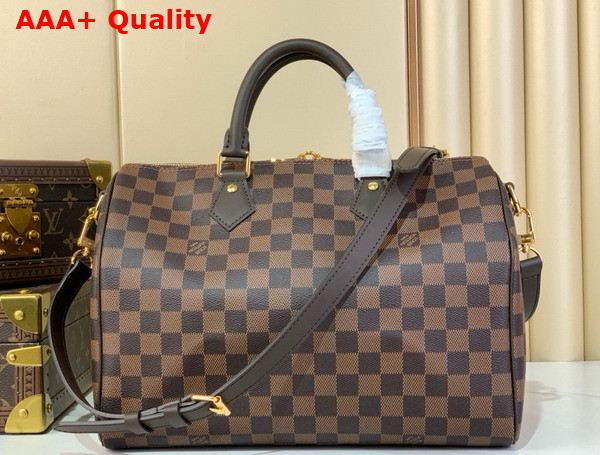 Louis Vuitton Speedy Bandouliere 30 Damier Ebene Canvas N40590 Replica