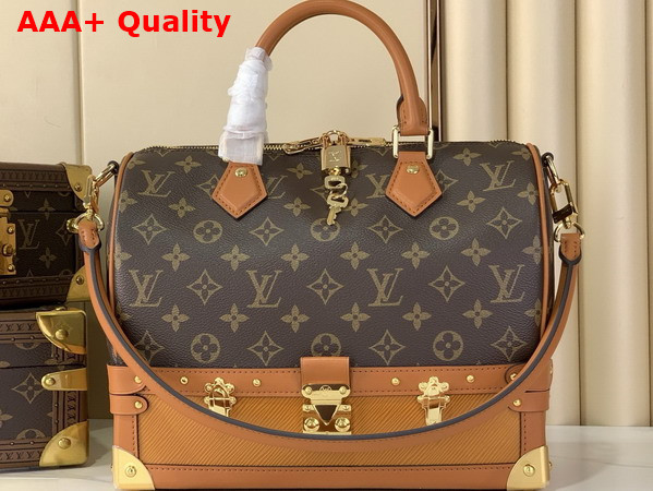 Louis Vuitton Speedy Bandouliere 30 Monogram Brown Calfskin Trunk Edition M29199 Replica