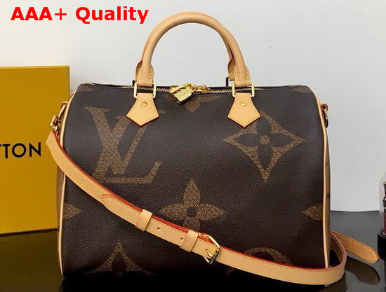 Louis Vuitton Speedy Bandouliere 30 Monogram Giant and Monogram Reverse Coated Canvas M44602 Replica