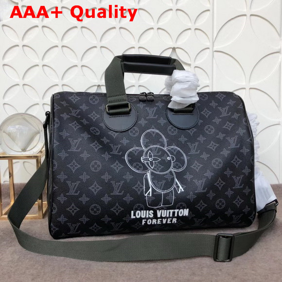 Louis Vuitton Speedy Bandouliere 40 Monogram Eclipse Coated Canvas Replica