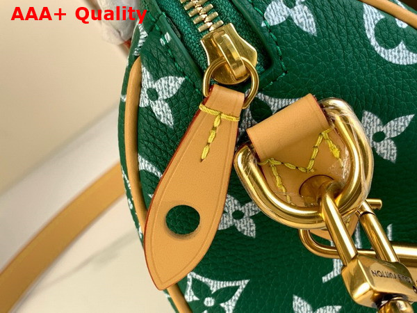 Louis Vuitton Speedy P9 Bandouliere 18 Bag in Green Monogram Leather Replica