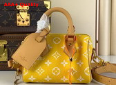 Louis Vuitton Speedy P9 Bandouliere 18 Bag in Yellow Monogram Leather Replica