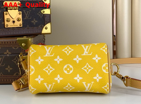 Louis Vuitton Speedy P9 Bandouliere 18 Bag in Yellow Monogram Leather Replica