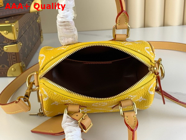 Louis Vuitton Speedy P9 Bandouliere 18 Bag in Yellow Monogram Leather Replica