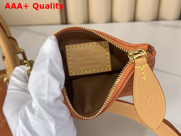 Louis Vuitton Speedy P9 Bandouliere 20 Ochre Calfskin Leather Monogram with a Printed Twill Effect M28307 Replica