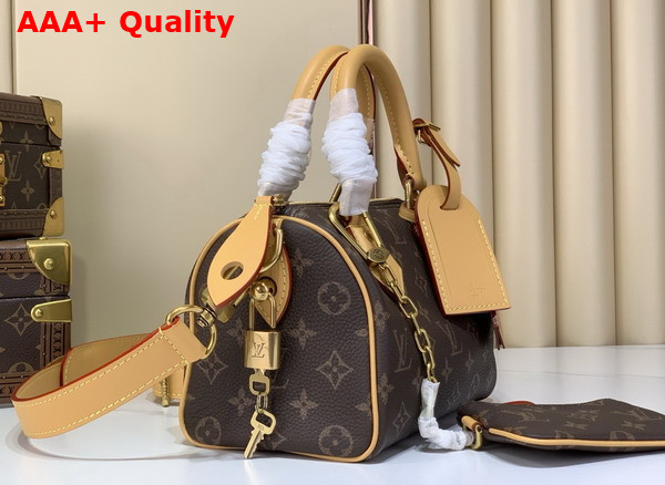 Louis Vuitton Speedy P9 Bandouliere 20 in Brown Monogram Calfskin Leather Replica