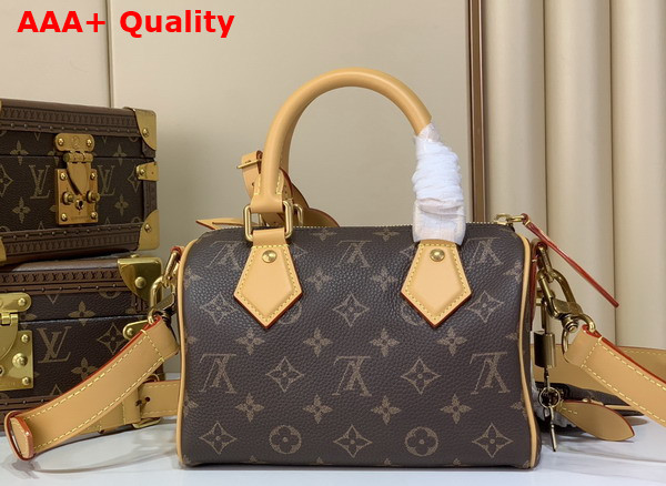 Louis Vuitton Speedy P9 Bandouliere 20 in Brown Monogram Calfskin Leather Replica