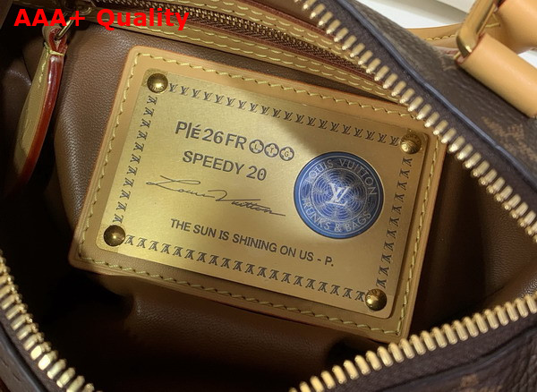 Louis Vuitton Speedy P9 Bandouliere 20 in Brown Monogram Calfskin Leather Replica