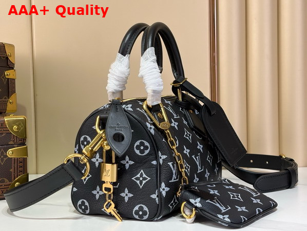 Louis Vuitton Speedy P9 Bandouliere 20 in Monogram Firefly Calfskin Replica