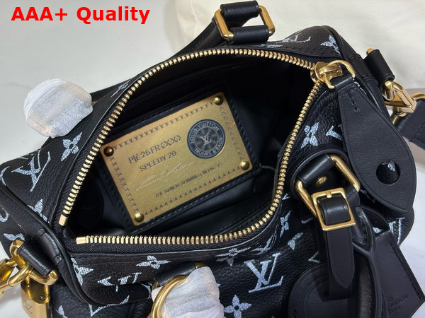 Louis Vuitton Speedy P9 Bandouliere 20 in Monogram Firefly Calfskin Replica