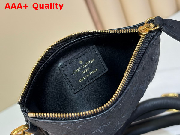 Louis Vuitton Speedy P9 Bandouliere 25 Bag in Black Ostrich Leather Replica