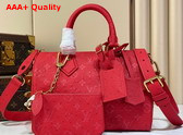 Louis Vuitton Speedy P9 Bandouliere 25 Bag in Red Ostrich Leather Replica