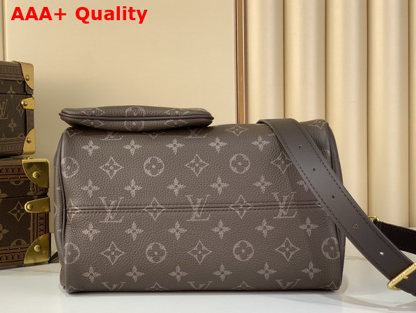 Louis Vuitton Speedy P9 Bandouliere 25 Coffee Bean Calfskin Leather Monogram Print M27974 Replica