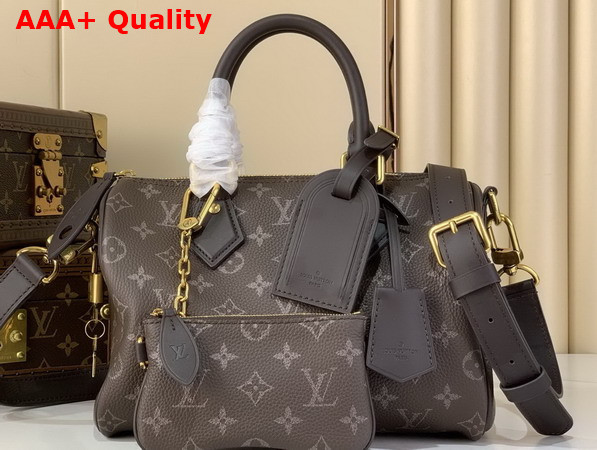 Louis Vuitton Speedy P9 Bandouliere 25 Coffee Bean Calfskin Leather Monogram Print M27974 Replica