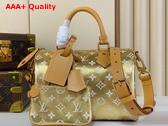 Louis Vuitton Speedy P9 Bandouliere 25 Gold Monogram Leather Replica