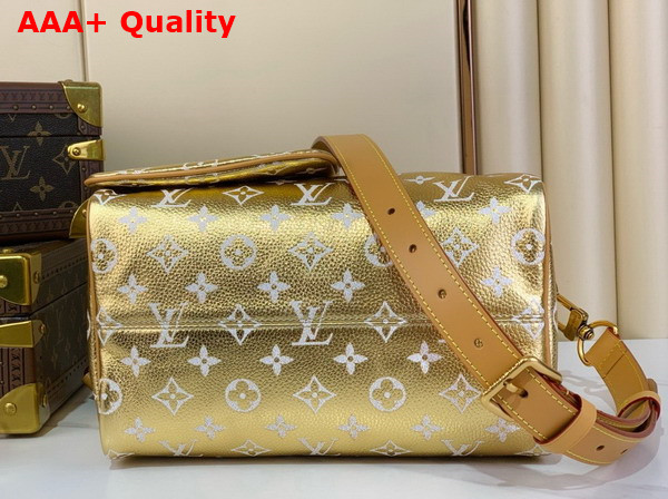 Louis Vuitton Speedy P9 Bandouliere 25 Gold Monogram Leather Replica