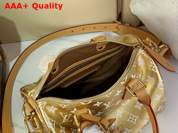 Louis Vuitton Speedy P9 Bandouliere 25 Gold Monogram Leather Replica