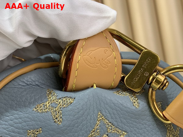 Louis Vuitton Speedy P9 Bandouliere 25 Golden Silk Blue Calfskin Leather M28080 Replica