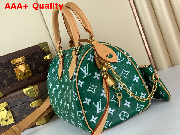 Louis Vuitton Speedy P9 Bandouliere 25 Green Monogram Leather M24423 Replica