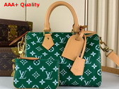 Louis Vuitton Speedy P9 Bandouliere 25 Green Monogram Leather M24423 Replica