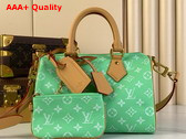 Louis Vuitton Speedy P9 Bandouliere 25 Neon Green Monogram Leather Replica