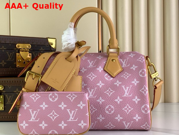Louis Vuitton Speedy P9 Bandouliere 25 Pink Monogram Leather Replica