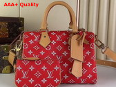 Louis Vuitton Speedy P9 Bandouliere 25 Red Monogram Leather M24425 Replica